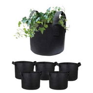 Detailed information about the product 6 Pck 10 Gallon Fabric Flower Pots 38L Garden Planter Bags Black Felt Root Pouch