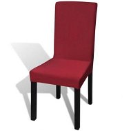Detailed information about the product 6 Pcs Bordeaux Straight Stretchable Chair Cover