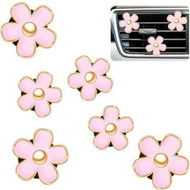 Detailed information about the product 6 Pcs Daisy Flower Air Vent Clip Air Freshener Outlet Clip Car Air Conditioning Clip Charm Car Inter Decor(Pink,3 cm,3.3 cm)