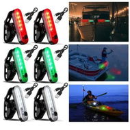 Detailed information about the product 6 Pcs Kayak Navigation Lights Battery Boat Stern Lights Waterproof LED Navigation Lights for Night Boats Marine