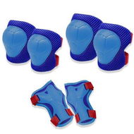 Detailed information about the product 6 PCS Kids Protective Gear Set Knee Pads For Kids Toddler With Wrist Guards 3 In 1 For Skating Cycling Bike Rollerblading Scooter (Dark Blue)