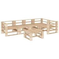 Detailed information about the product 6 Piece Garden Lounge Set Pallets Wood