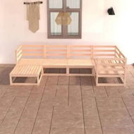 Detailed information about the product 6 Piece Garden Lounge Set Solid Pinewood