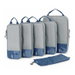 6 Set Compression Packing Cubes, Lightweight Travel Essentials, Durable Luggage Organizer (Navy). Available at Crazy Sales for $34.95