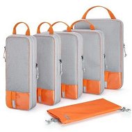 Detailed information about the product 6 Sets Compression Packing Cubes for Travel, Travel Accessories for Suitcase Organizer Bags Set-Orange