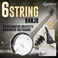 Detailed information about the product 6 String Resonator Banjo - Brown