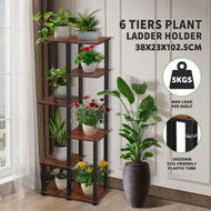 Detailed information about the product 6 Tier Plant Pots Stand Corner Potted Flower Shelf Unit Holder Bookshelf Garden Indoor Outdoor Tiered Display Storage Shelves Rack