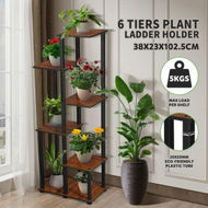 Detailed information about the product 6 Tier Plant Pots Stand Flower Corner Shelf Bookshelf Holder Potted Shelves Outdoor Indoor Garden Tiered Display Unit Storage Rack