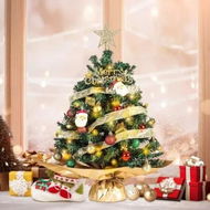 Detailed information about the product 60 cm Small Mini Table top Christmas Tree with LED Lights, Christmas Tree Decorated Gift Boxes and Hanging Ornaments for DIY Christmas Decoration, Green