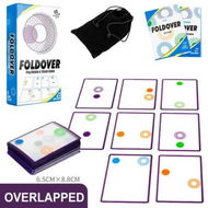 Detailed information about the product 60 Pieces Spatial Logic Puzzle,Transparent Overlay Card Game,Spatial Logic Training,Smart Card Games for Ages 4 and Up