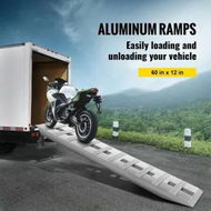 Detailed information about the product 60' X 12' X 2.5'Aluminum Trailer Ramps 6000LBS Total Beavertail Hook End 1 Pair 2 Ramps