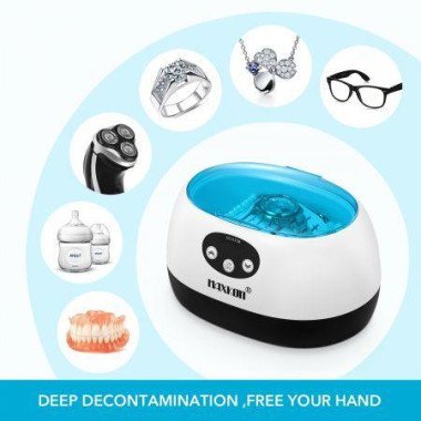 600ml Durable 42kHz Highly Efficient Ultrasonic Cleaner For Jewelry Watches Sunglasses Home/Shop.