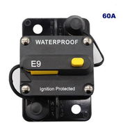 Detailed information about the product 60A AMP Circuit Breaker Fuse Reset 12-48V DC Car Boat Auto Waterproof