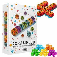 Detailed information about the product 60dices Scrambled Dice Word Game 12 Letter Dice Educational Vocabulary Builder for 1-5 Players Fast-Paced Family Board Game Christmas Gift