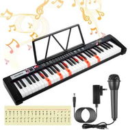Detailed information about the product 61 Key Electronic Keyboard Portable Standard Piano Lighted Digital Music Instrument Microphone Sheet Stand LED Display 200 Timbre Rhythm 50 Demo Songs
