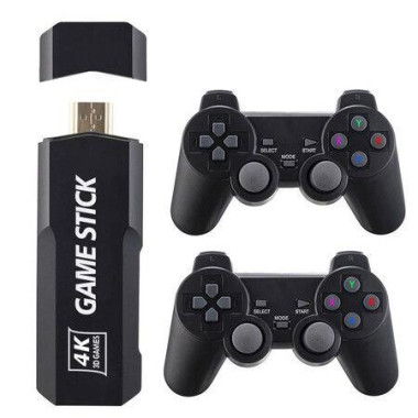 64G 4K 30000+ Games Stick 3D HD Retro Video Game Console WITH Wireless Controller TV 50 Emulator For PS1/N64/DC