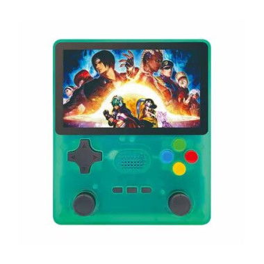 64G Handheld Game Console, Portable Retro Video Game Console, Dual 3D Joystick, 15 Emulators, Support TV Output (Green)