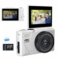 Detailed information about the product 64MP Digital Camera for Photography and Video,4K Vlogging Camera for YouTube with 3 Flip Screen and 32GB TF Card,16X Digital Zoom Digital Camera for Gift (White)