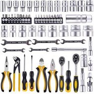 Detailed information about the product 65-Piece Household Hand Tool Set Home Auto Repair Kit Premium Quality