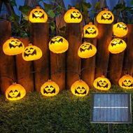 Detailed information about the product 6.5m Halloween Lights string with 30 led Pumpkin Light,Orange Lights 2 modes