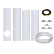 Detailed information about the product 67-220cm Air Conditioner Sliding Door AC Vent Kit, Universal Adjustable PVC Balcony Seal Kit Plates 5.1 and 5.9 Diameter Portable AC Exhaust Hose