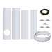 67-220cm Air Conditioner Sliding Door AC Vent Kit, Universal Adjustable PVC Balcony Seal Kit Plates 5.1 and 5.9 Diameter Portable AC Exhaust Hose. Available at Crazy Sales for $51.11