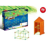 Detailed information about the product 68 Pcs Glow in The Dark Fort Building Kit,Creative Indoor & Outdoor Play Tent and Tunnel Toys for 5-10 Year Old Boys & Girls,STEM Building Toy Gifts