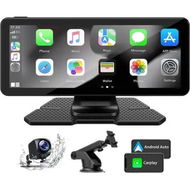 Detailed information about the product 6.86 inch Portable Apple and Android Carplay Screen with HD Front and Rear Backup Camera