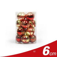 Detailed information about the product 6CM 16Pcs Christmas Ball Holiday Wedding Party Ornaments Col Red Gold