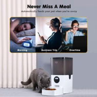 Detailed information about the product 6L Automatic Pet Feeder Dog Cat Food Dispenser With Voice Recorder Auto Set 1-4 Meals/Day.
