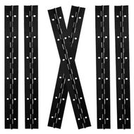 Detailed information about the product 6Pack Piano Hinge,Heavy Duty Door Hinges with Holes,Stainless Steel Continuous & Piano Hinges (12Inch,Black)
