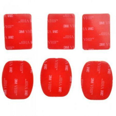 6 Pcs 3M Sticker Adhesive Pad Set For GoPro HD Hero 3+ 3 2 1 Camera Helmet Mount ST-14