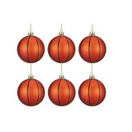 Detailed information about the product 6PCS Basketball Christmas Ball, 6cm Sports Ornaments, for Collection Sports Theme Christmas Tree Decor, for Home Xmas Tree Party Decor, Basketball
