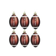 Detailed information about the product 6PCS Football Christmas Ball, 6cm Sports Ornaments, for Collection Sports Theme Christmas Tree Decor, for Home Xmas Tree Party Decor, Football
