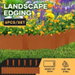 6PCS Garden Edging Set 100x20cm DIY Flexible Lawn Border Landscape Edge Raised Flower Bed Plant Grass Path Driveway Fence Barrier Corten Steel Support. Available at Crazy Sales for $89.98