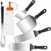 6Pcs Griddle Accessories Kit, Heavy Duty Stainless Steel Griddle Tools Spatulas Set for Blackstone Flat Top Grill Accessories Great for Outdoor BBQ. Available at Crazy Sales for $19.95