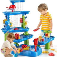 Detailed information about the product 6Tier Sand Water Table Kids Activity Sensory Outside Toys Beach Backyard Outdoor Play Table Gift Boys Girls Summer Toys for Kids Ages 4-8