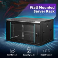 Detailed information about the product 6U Network Server Cabinet Wall Mount Data Rack Enclosure 19 Inch Deep with Removable Side Panels Locking Glass Door for IT Computer Equipment