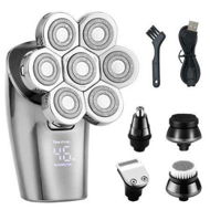 Detailed information about the product 7- Head Shavers 5-in-1 Electric Head Razors for Men Shaver Rechargeable Electric Portable Travel Shaver Hair Trimmer