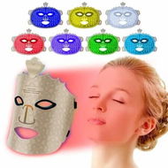 Detailed information about the product 7 Color Red Light Mask, Wireless LED Face Mask Light with Eye Protection Cushion, Lightweight Soft Silicone for Face