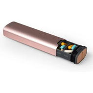 Detailed information about the product 7 Day Weekly Pill Organizer, Premium Stylish Aluminum and Wood Large Capacity Pill Box for Supplements, Pills, Vitamins and Medication, Pink