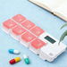 7 Days Pill Dispenser Organizer with Reminder Alarm, Battery Operated Portable Compartment Medicine Organizer with Flexible Design Red. Available at Crazy Sales for $19.95