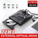 7 In 1 External Optical Drive USB Type C CD DVD Burner Player Portable Disc Reader Writer With SD Card Slot For Laptop Desktop Mac Windows. Available at Crazy Sales for $49.99
