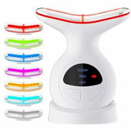 Detailed information about the product 7 in 1 Facial Massager, Neck Face Massager with Vibration and Thermals, Face Sculpting Tool for Skin Care, White