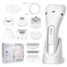 7 in 1 Rechargeable Facial Hair Remover with LED Battery Display, Facial Shaver for Face Eyebrow Bikini Nose Trimmer (White). Available at Crazy Sales for $39.95