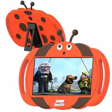 7 inch Android 13 Tablets Educational Pad 2GB RAM 32GB ROM Tablet with Shockproof Silicone Case,Bluetooth,WiFi,Parental Control,Dual Camera(Red)