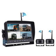 Detailed information about the product 7 Inch Backup Camera System Split with 2 WIFI Solar Cameras for RV, Truck, Trailer, Van