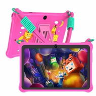 Detailed information about the product 7 inch Kids Android 13 Tablet with Lanyard, 32GB with WiFi, Dual Camera, Education, Games, Kids Software Pre-Installed, Parental Control, Pink