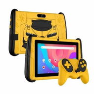 Detailed information about the product 7 Inch Kids Tablet Android 12 4GB RAM 64GB ROM Parental Control Game Controllers Pre-Installed Kids Software Shockproof Case(Yellow)