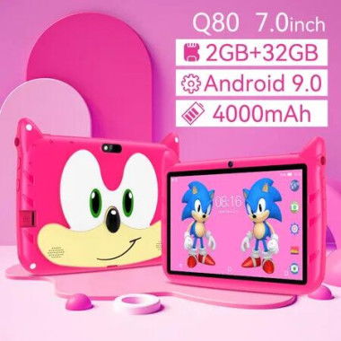 7-inch Kids Tablet with Android Learning and Entertainment 2GB 32GB for Young Explorers Perfect Educational Gift (Pink)